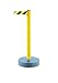 Post with Retractable Barrier
