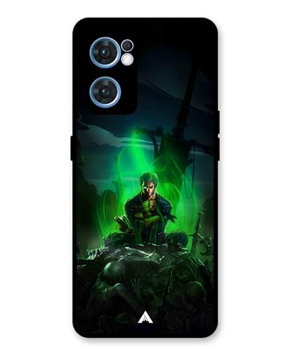 Image of Premium Anime 1 Case for Oppo Reno 7 4G (Glossy Finish) Soft-Touch Metal TPU Back Cover, Shockproof, Designer, Aesthetic Mobile Phone Case
