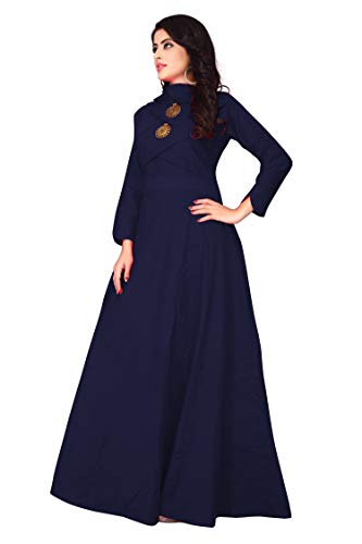 Image of Leriya Fashion Women's Rayon Anarkali Gown Type Kurta /Kurti