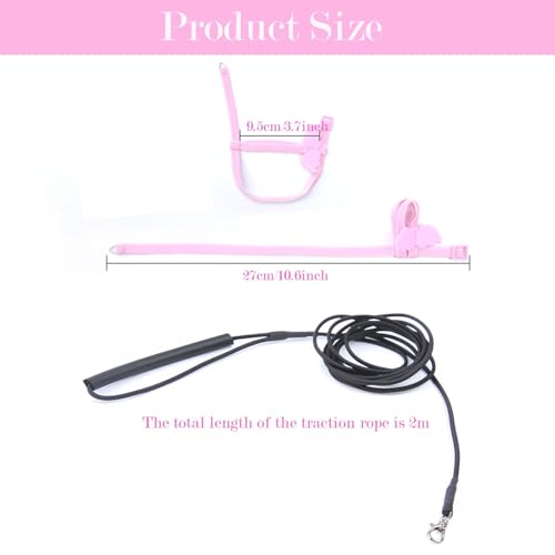 Image of Adult Parrot Bird Harness, for Parrots Adjustable & Lightweight Birds Harness with Quick Release Parrot Belt for Outdoor Training of Macaws, Budgies, Cockatiels (Vibrant Pink)