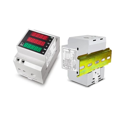 Ampèremètre voltmètre Rail Din D52-2058 pour mesurer la puissance et fréquence CA - 3