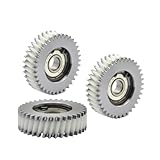 36T 38.5x11mm Helical Planetary Gear for E-Bike Hub Motors - Steel+Nylon Hybrid, 8mm Bearings Included - High-Performance Oblique Gear for 500W/750W Electric Bikes