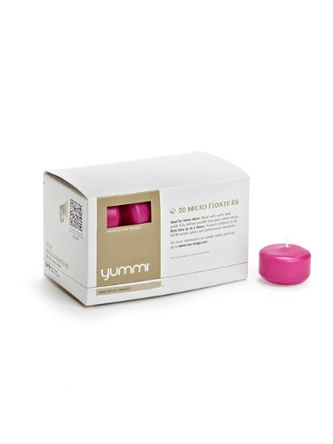 yummi 1.75" Hot Pink Floating Candles - 20 per Pack
