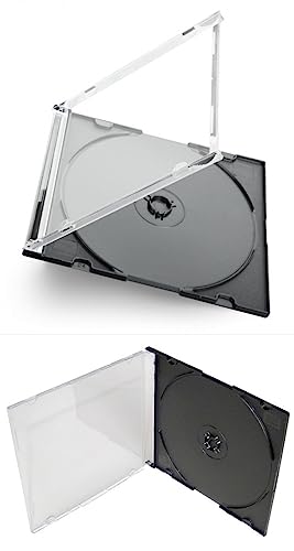 Image of Premium Brand Jewel Case for CD /DVD Blu-Ray (Black Slim case Pack of 5)
