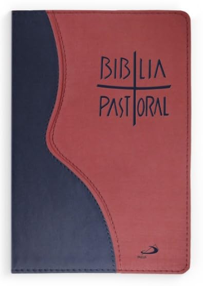 Bíblia Pastoral Média - Zíper - Vinho e Azul: Edição Limitada
