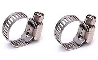 Vomi Rj Kitchenware Store Gas Clamp Gas Hose Pipe Clamp Stainless Steel Gas Pipe Clamp Adjustable Gas Pipe Hose Pipe Clamps 2Pcs Pack (Safety Clips) Pack Of 2 Gas Pipe - Pack Of 2 Combo (2 Gas Pin)