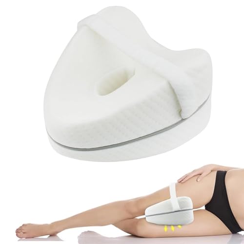 LxsNyvantic Kniekissen,kniekissen Für Seitenschläfer,Orthopädie Beinkissen,Memory Foam Seitenschläferkissen, Ergonomisches Beinkissen Mit Beingurt, Lindert Rücken-, Taillen- Und Hüftschmerzen