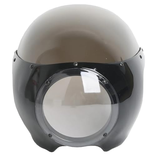 Déflecteur pare-brise moto en finition noire pour carénage custom