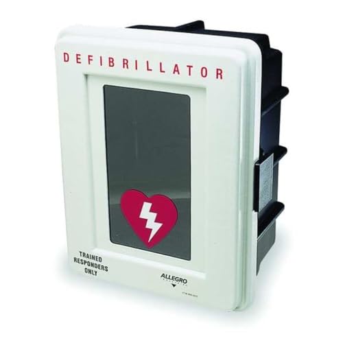 Allegro Industries 4400-D Plastic Defibrillator Wall Case 14 inches x 9.5 inches x 18 inches