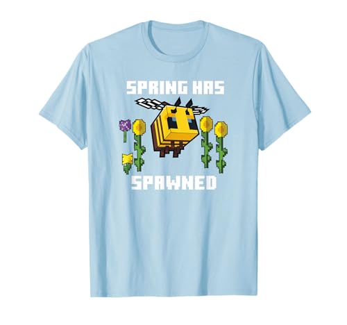 Minecraft Bee Spring Has Spawned Graphic Blocks Camiseta