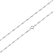 Produktbild Singapurkette 925 Silber Rhodium Halskette aus Sterlingsilber rhodiniert gedreht 45cm
