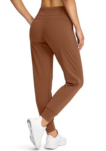Soothfeel Women's Joggers with Zipper Pockets Petite/Regular/Tall High Waisted Athletic Workout Yoga Pants Joggers for Women