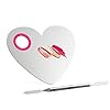 Luxspire Professional Makeup Palette Stainless Steel Heart Cosmetics Foundation Nail-art Mixing Blending Make up Tools…