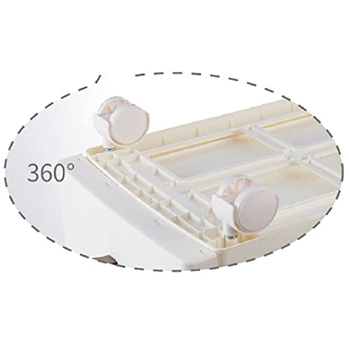 Commode à roulettes blanche BAKAJI avec 6 tiroirs bas pour bureau - 6
