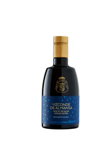 VIZCONDE DE ALMANSA | Aceite de Oliva Virgen Extra Variedad Coratina - Botella cristal 500 ml