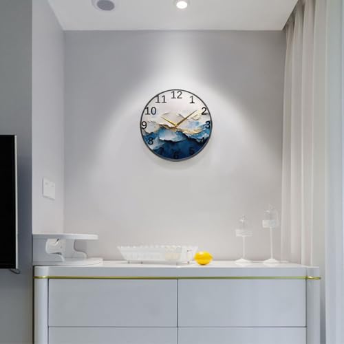 Reloj de Pared Redondo de 11.9 pulgadas con Diseño Estilo Art Deco miniatura 3