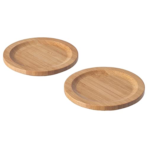 Ikeaa FÖRSEGLA Bamboo Coasters, 9 cm Diameter, Set of 2, Natural