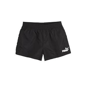 PUMA Girls’ Fashion Shorts, Elastic Waistband Cat Logo