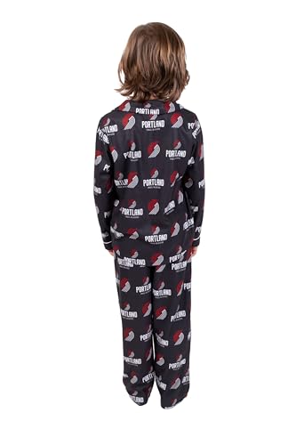 Image of Ultra Game Youth NBA Official 2-Piece Super Soft Button Down Pajamas Set