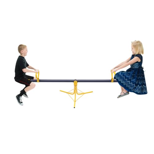 DAHAD Wippe für Kinder, 50kg max, Gartenwippe mit 3-zackigen Stützbeinen, Outdoor Kinder Spielgeräte, 360 Grad drehbar, Kinderwippe für Kinders ab 3 Jahren, Ideal für gesunde Aktivitäten von Kindern