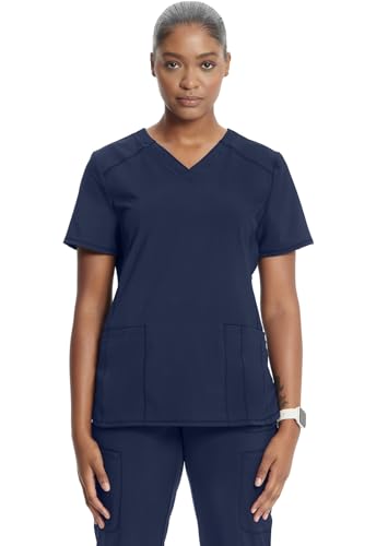 Blouse médicale col en V haut de gamme Cherokee Infinity CK865A bleu marine XXS