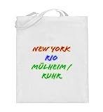 trendy Jutebeutel mit extra langen Henkeln (70 cm) in Universalgröße (38x42 cm), befördert all dein Hab & Gut durch den Alltag