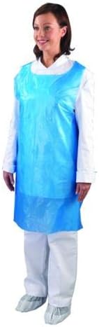 Disposable Blue Flat Pack of 100 Aprons