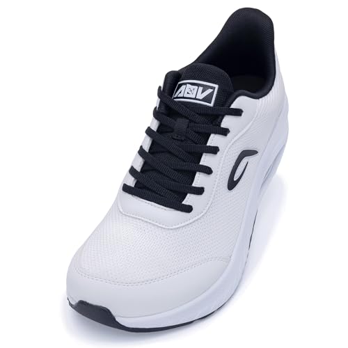 Image of IIV Mens Walking Shoes with Arch Support Wide Toe Box Tennis Sneakers Plantar Fasciitis Running Shoes