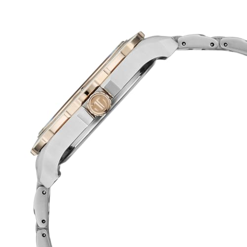 Image of Titan Regalia Opulent VI Men's Dress Watch with Two-Eye Multifunction Panda Dial and Steel Bimetal Strap