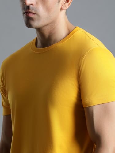 Image of hummel Cam Men's Cotton Round Neck Half Sleeve T-Shirt
