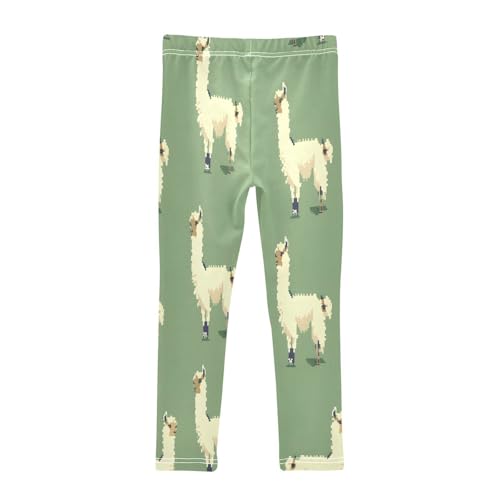 Toddler Girls Leggings Printed Yoga Pants Leggings White Black Llama for Kids2