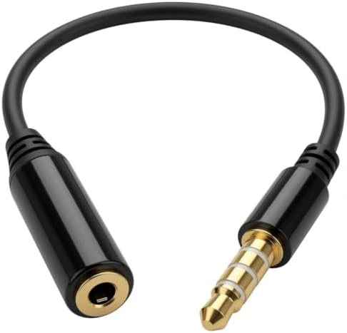 Black 3.5mm Male to 2.5mm Female Headphone Audio Adapter Extender Jack Stereo or Mono for Apple iPhone 6 / 6 Plus / 5S / 5C / 5 4S, iPad Air / Mini, Samsung Galaxy S6 / S5 / S4 / S3, Note image 3