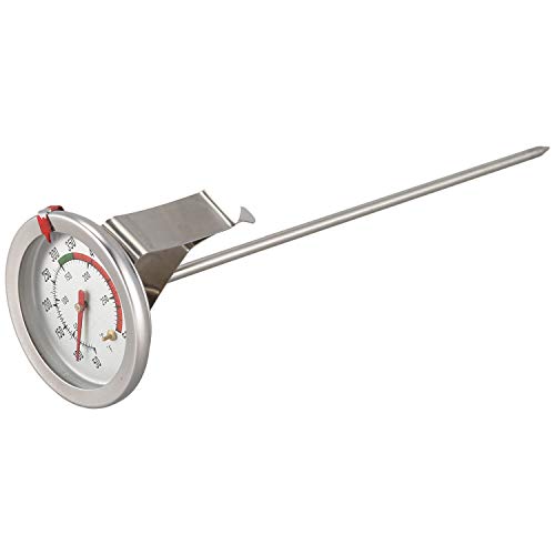 Quystetes PráCtico TermóMetro Pavo para FreíR Carne 8 Pulgadas Sonda Esfera 2 Pulgadas Acero Inoxidable para Barbacoa Parrilla Olla SartéN Hervidor 50 ℉ -550 ℉(1 Pieza) Filtro Cartucho VacíO