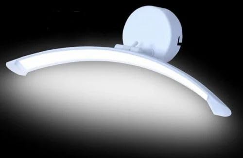 Image of Glowave 12 Watts Curved Long White Light with Rotatable Body Mirror Vanity Bathroom Picture Light - Tricolour (Warm White, White, Natural White) (876)