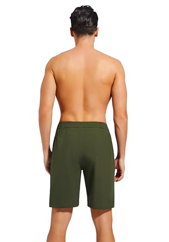 difficort Mens Swim Trunks with Compression Liner 9" Zipper Fly Bathing Suits Quick Dry Swimming Shorts with Zipper Pockets4