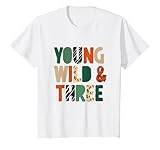 Young Wild & Three Cute 3rd Birthday Wild Child