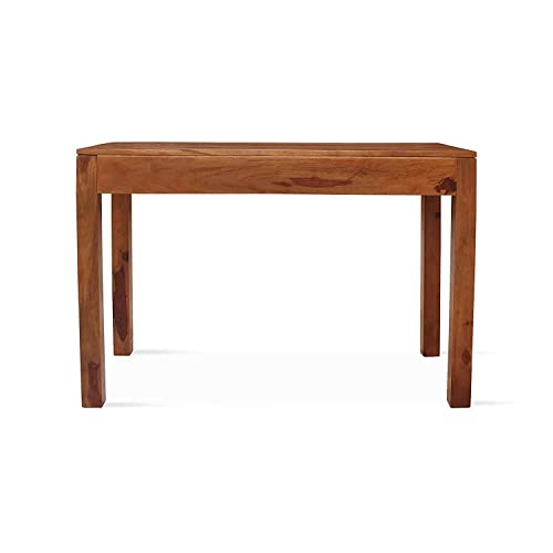 Image of sheesham Study Table Wood Reading Writing Study Table Computer Work Station Desk Drawers Storage for Home Office Students (Brown Walnut Mate Finish) (2 Drawer Study Table)