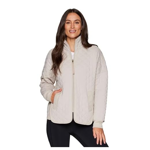 What color goes with rose gold luggage Lightweight Mock Neck Quilted Jacket for Women