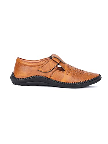 Image of AADI Men's Synthetic Leather Outdoor Casual Sandals & Floaters
