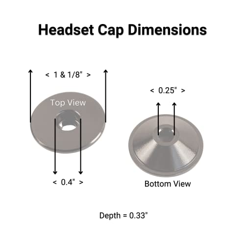 Legit 3D Personalized Headset Stem Top Cap For Mtb | Mountain And Road Bicycles - Universal Fit 1 & 1/8" Diameter (Orange) #TOP4