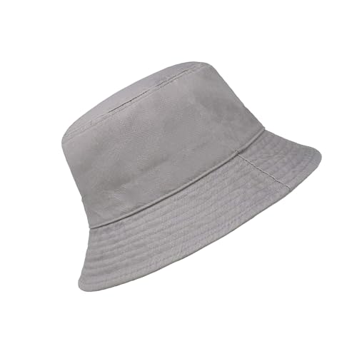 Plain Grey Bucket Hats and caps for Men
