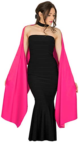 BlackButterfly Satin Shawl Bridesmaid Wedding Wrap Scarf