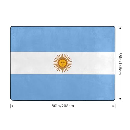 Tapis flanelle drapeau argentin de qualité supérieure pour décoration