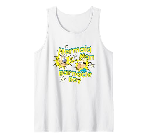 Spongebob Squarepants Mermaid Man & Barnacle Boy Camiseta sin Mangas