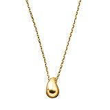 [Ｃｒｅａｍ　ｄｏｔ．] クリームドット ネックレス レディース 人気 ステンレス製 つけっぱなし サージカルステンレス ショート チェーン ドロップ 歪み ぷっくり 【ゴールド×ワンサイズ】