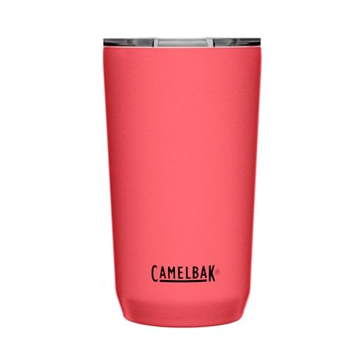 CamelBak Copo Horizon 473 ml – Aço Inoxidável Isolado – Tampa Tri-Mode – Morango Selvagem