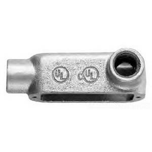Crouse-Hinds LR75M Type LR Conduit Outlet Body 3/4 Inch Form 5 Threaded Malleable Iron