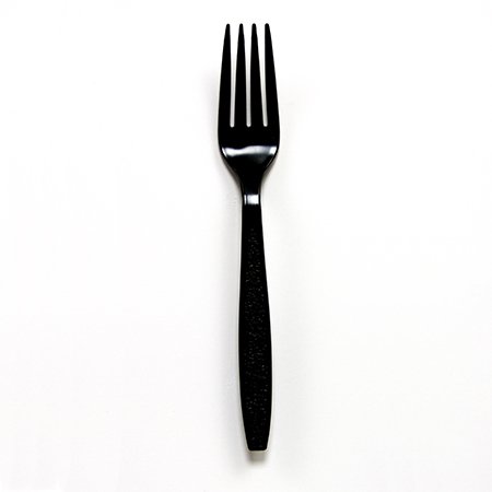 Empress polystyrene Black Forks, 1000 per case