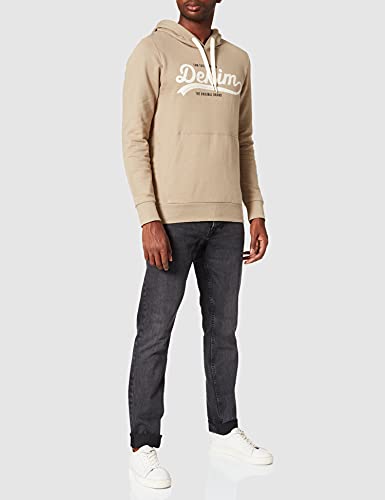 TOM TAILOR Denim Felpa con Cappuccio con Logo