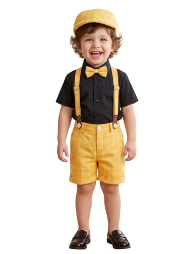 Image of AJ DEZINES Kids Casual Wear Clothing Cotton Shirt Short Set For Boys